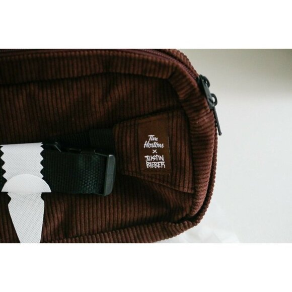 Brand New Tim  Biebes Tim Hortons Promotional Corduroy Waist Fanny Bag - Picture 7 of 8
